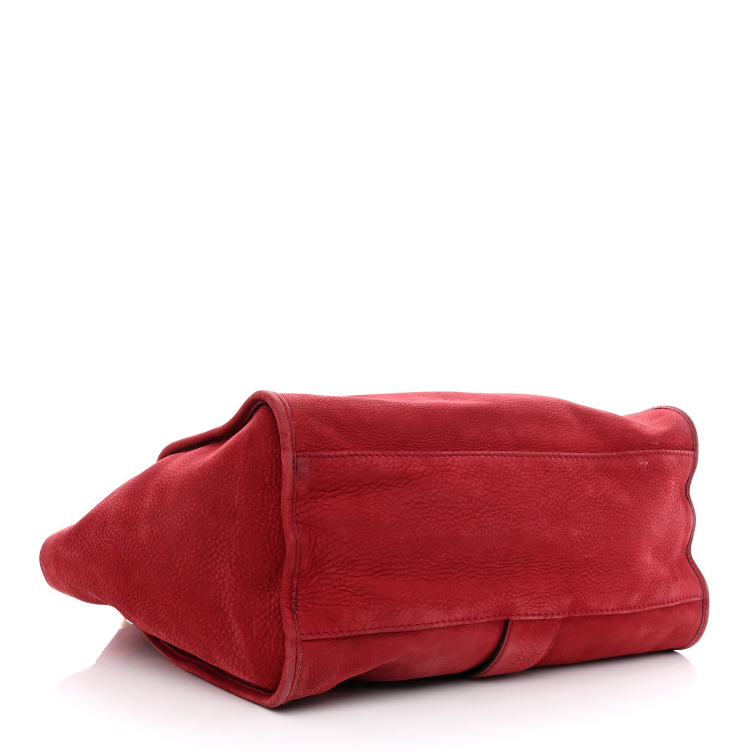 Gucci Nubuck Medium Soft Stirrup Shoulder Bag Red 4 of 10