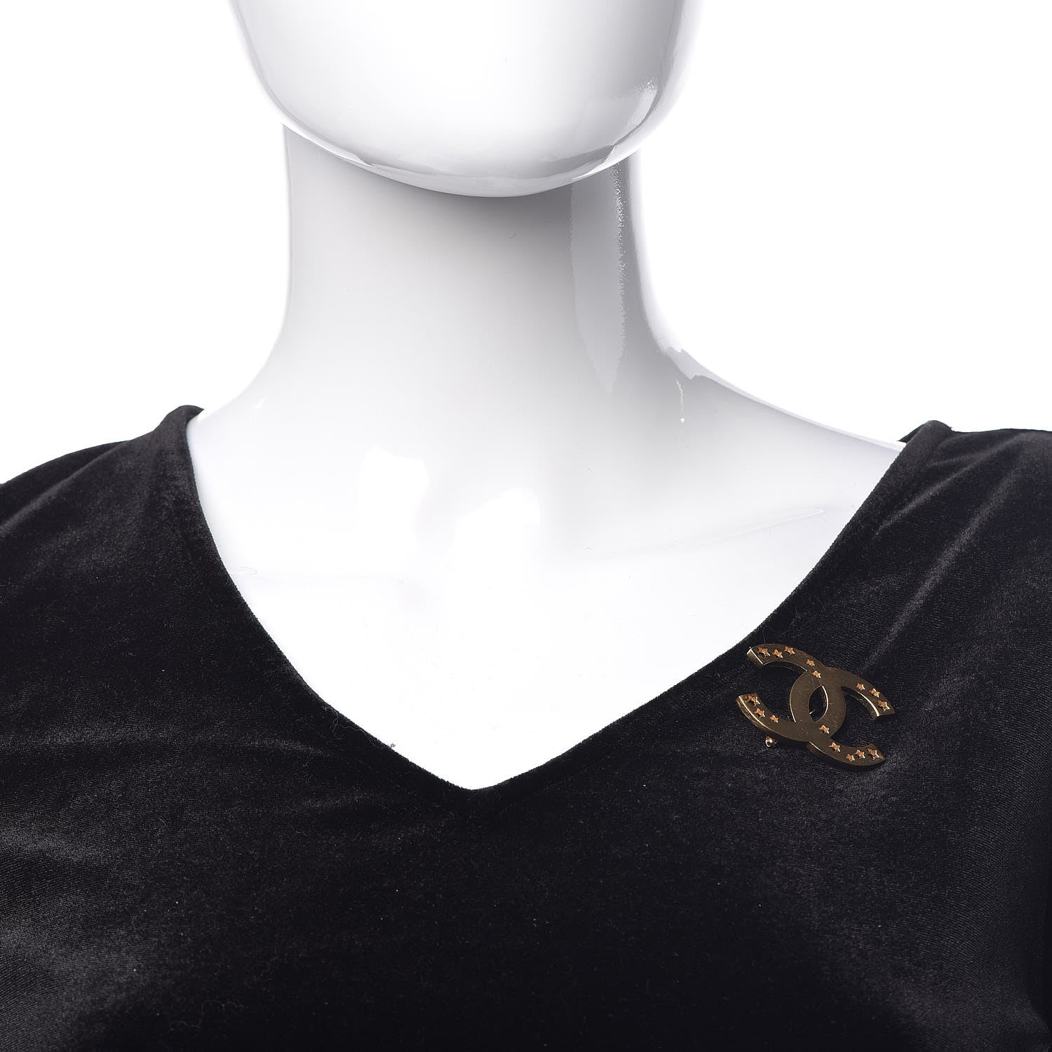 Chanel CC Star Brooch Gold 2 of 4