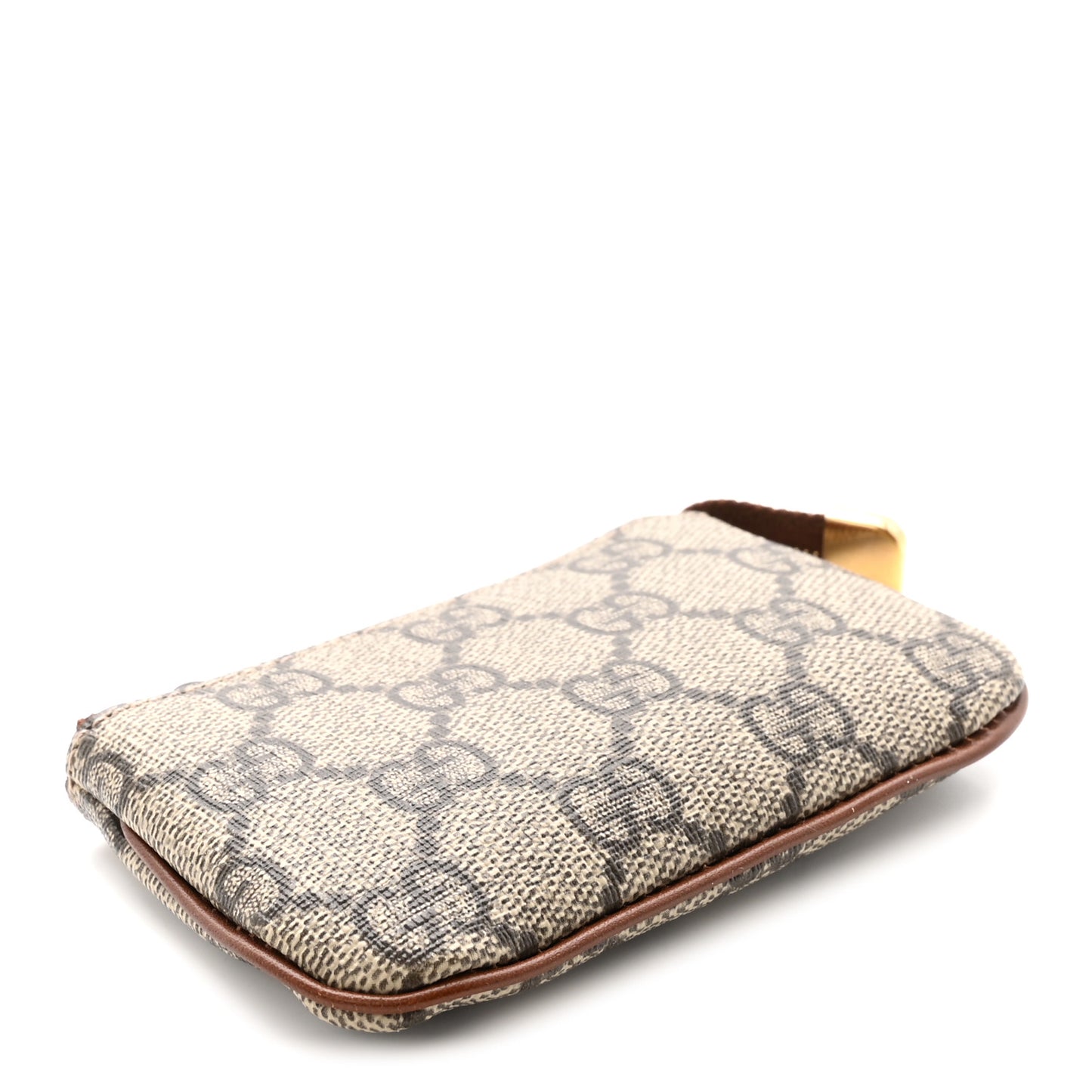 GG Supreme Monogram Key Case Beige Ebony Cuir