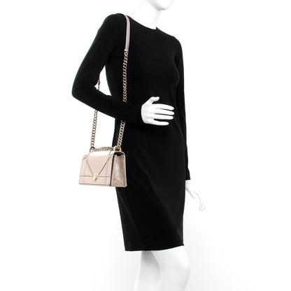 Christian Dior Metallic Grained Calfskin Small Diorama Flap Bag Copper 2 of 8