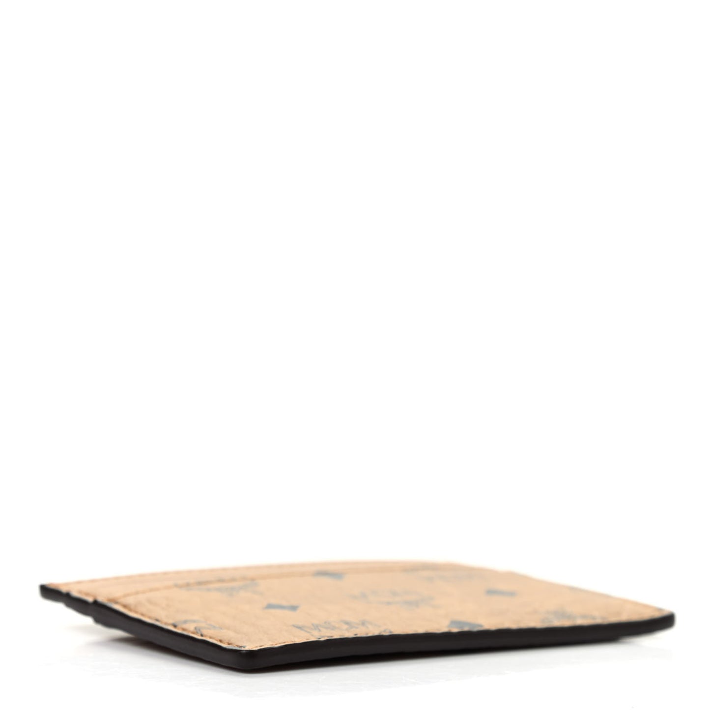 Calfskin Visetos Mini Card Case Cognac