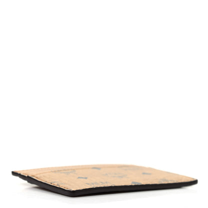 MCM Calfskin Visetos Mini Card Case Cognac 4 of 6