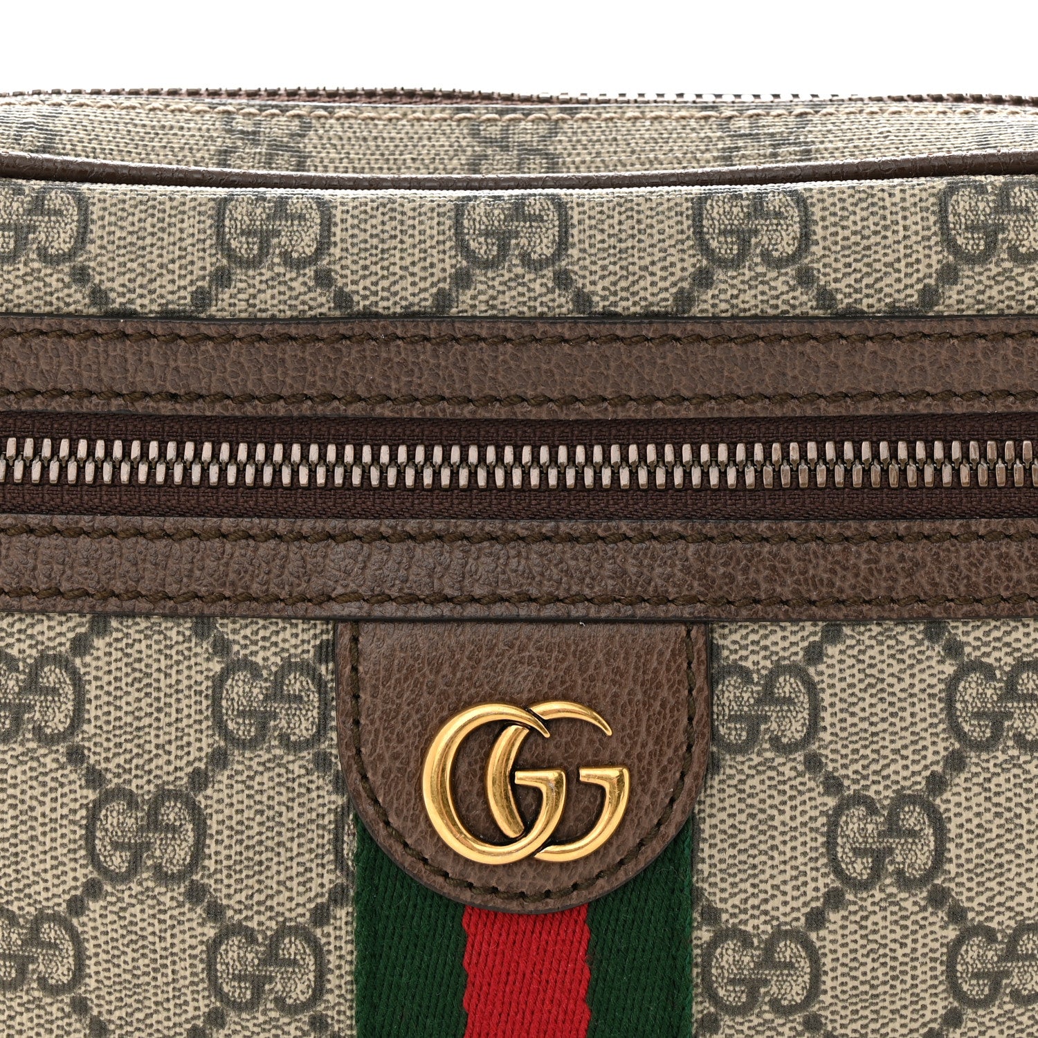 Gucci Soft GG Supreme Monogram Medium Ophidia Belt Bag Dark Brown 8 of 12