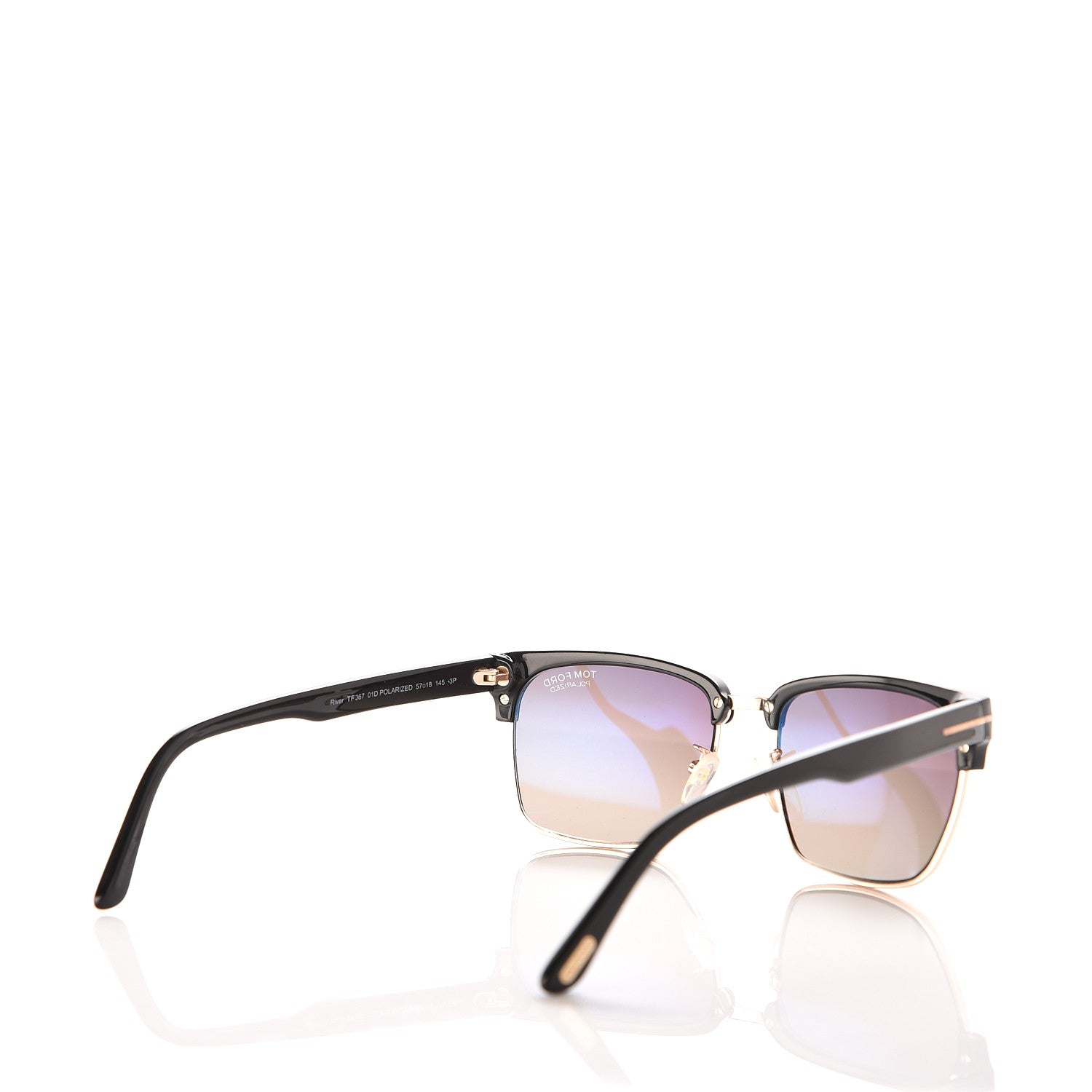 Tom Ford River Polarized Sunglasses TF367 Black 4 of 8
