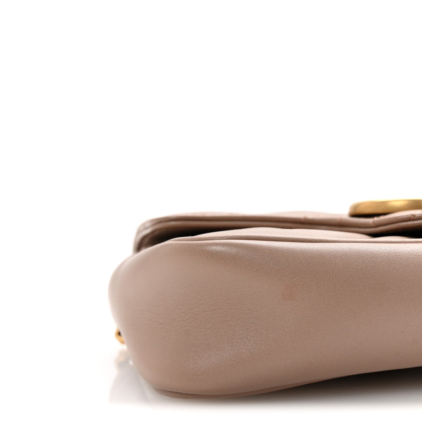 Calfskin Matelasse Super Mini GG Marmont Shoulder Bag Porcelain Rose
