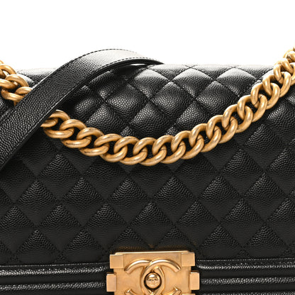 Chanel Caviar Quilted Medium Boy Flap Black 8 of 10
