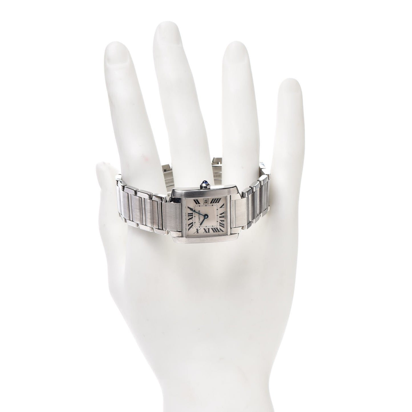 Stainless Steel 25mm Tank Francaise Quartz Watch