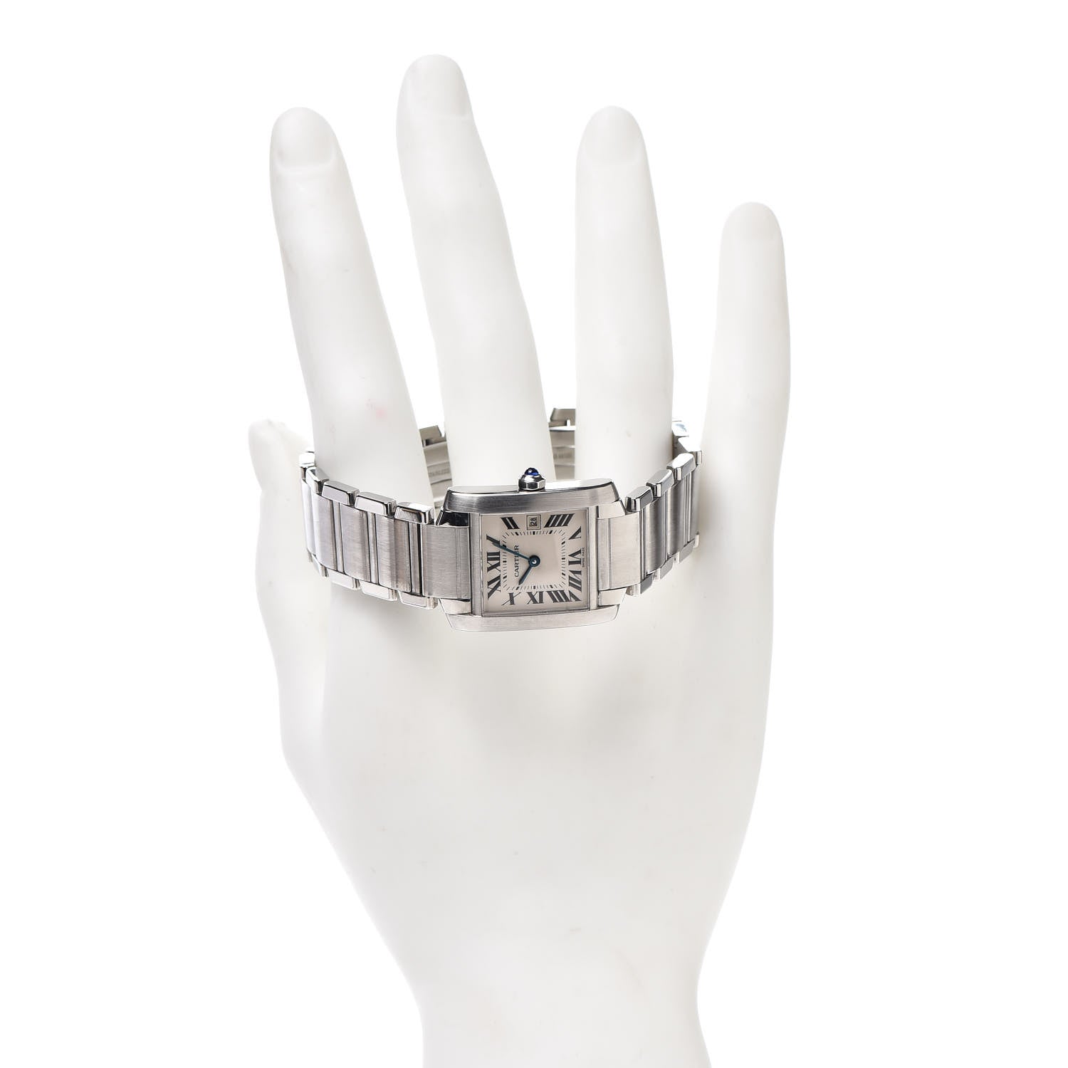 Cartier Stainless Steel 25mm Tank Francaise Quartz Watch 2 of 5