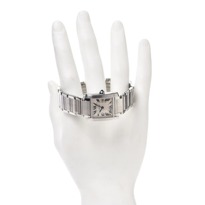 Cartier Stainless Steel 25mm Tank Francaise Quartz Watch 2 of 5