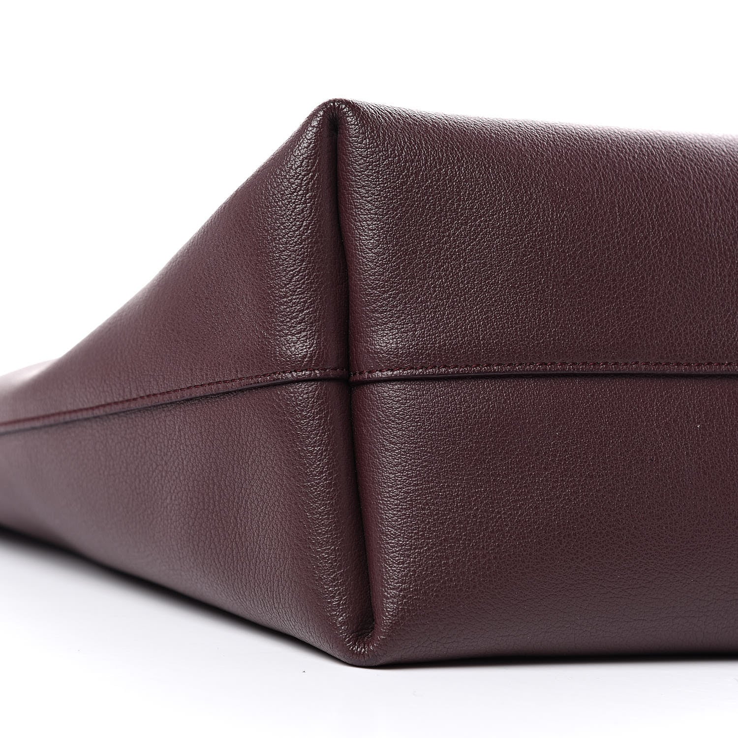 Saint Laurent Calfskin Large Shopping Tote Bordeaux 10 of 11