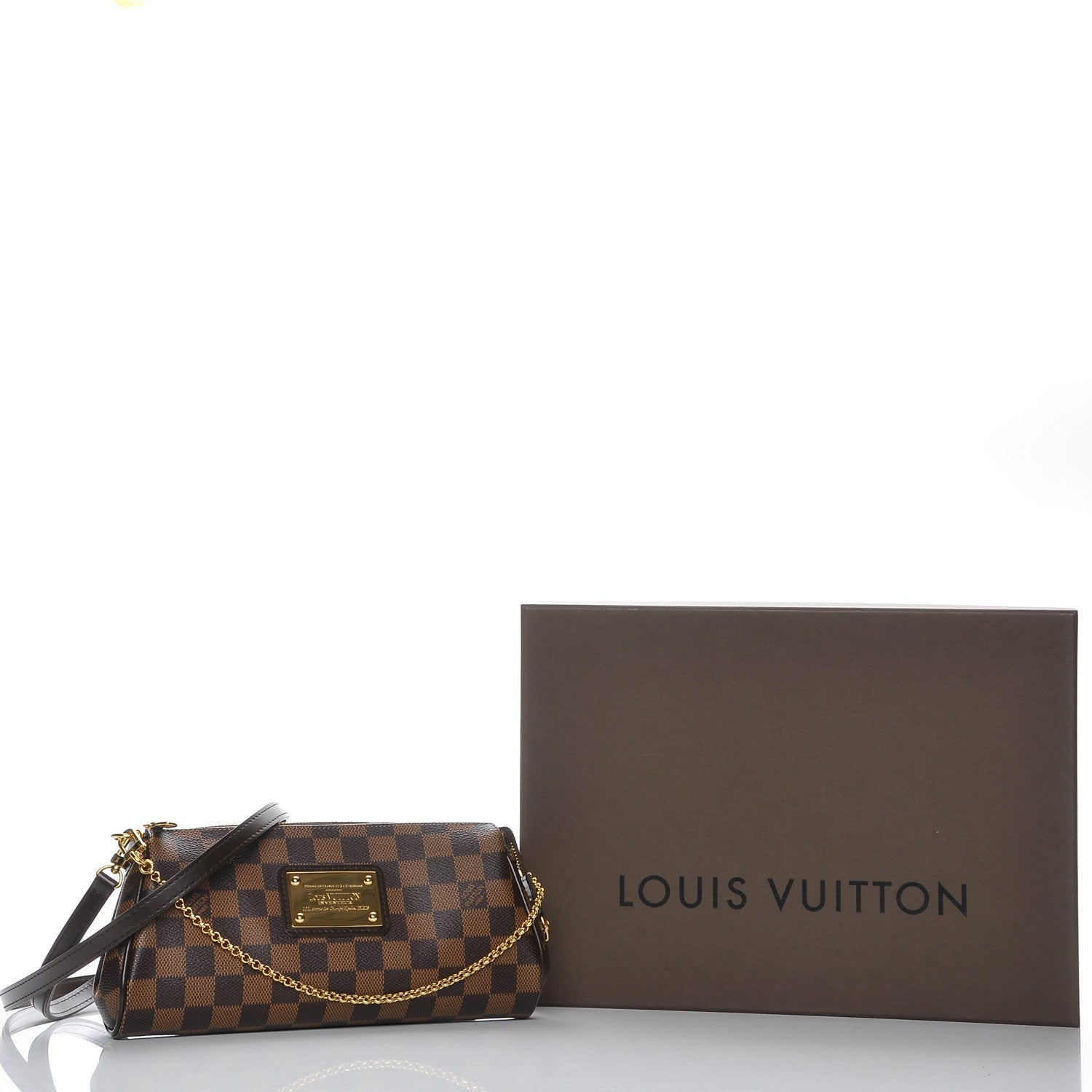 Louis Vuitton Damier Ebene Eva Clutch 9 of 9