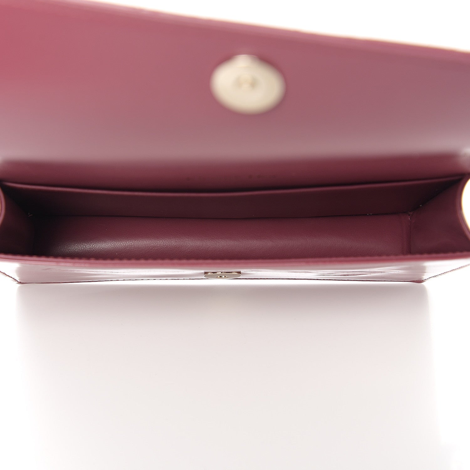 Christian Dior Patent Cannage Lady Dior Clutch Mallow Rose 4 of 10