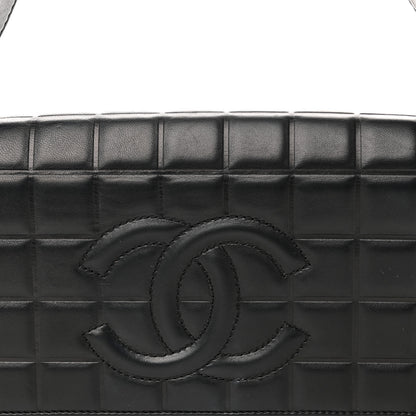 Chanel Lambskin Quilted CC Chocolate Bar Flap Black 7 of 10