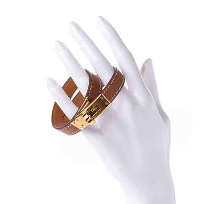 Hermes Swift Kelly Double Tour Bracelet T3 Gold 2 of 10