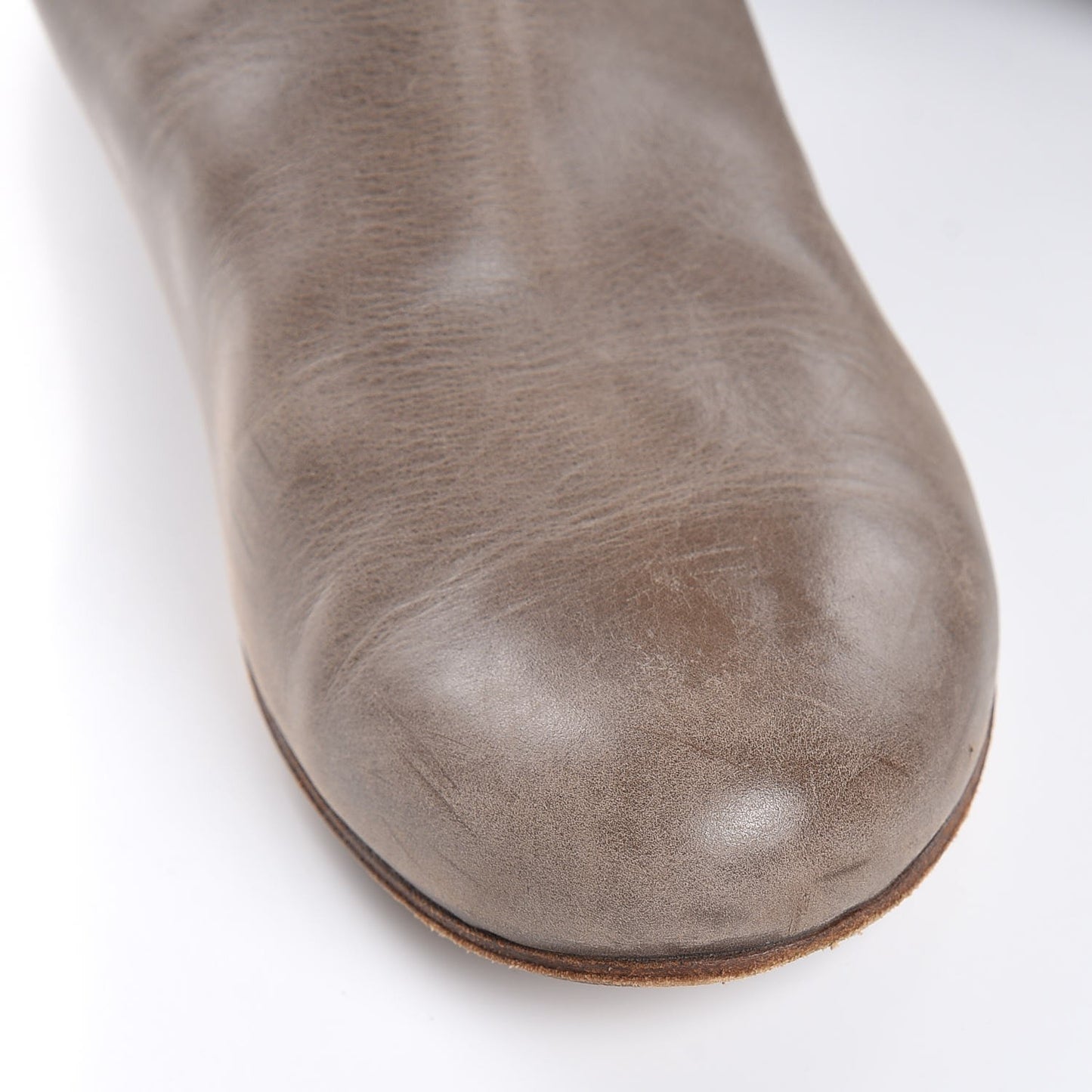 Calfskin Heloise Tall Riding Boots 40.5 Grey