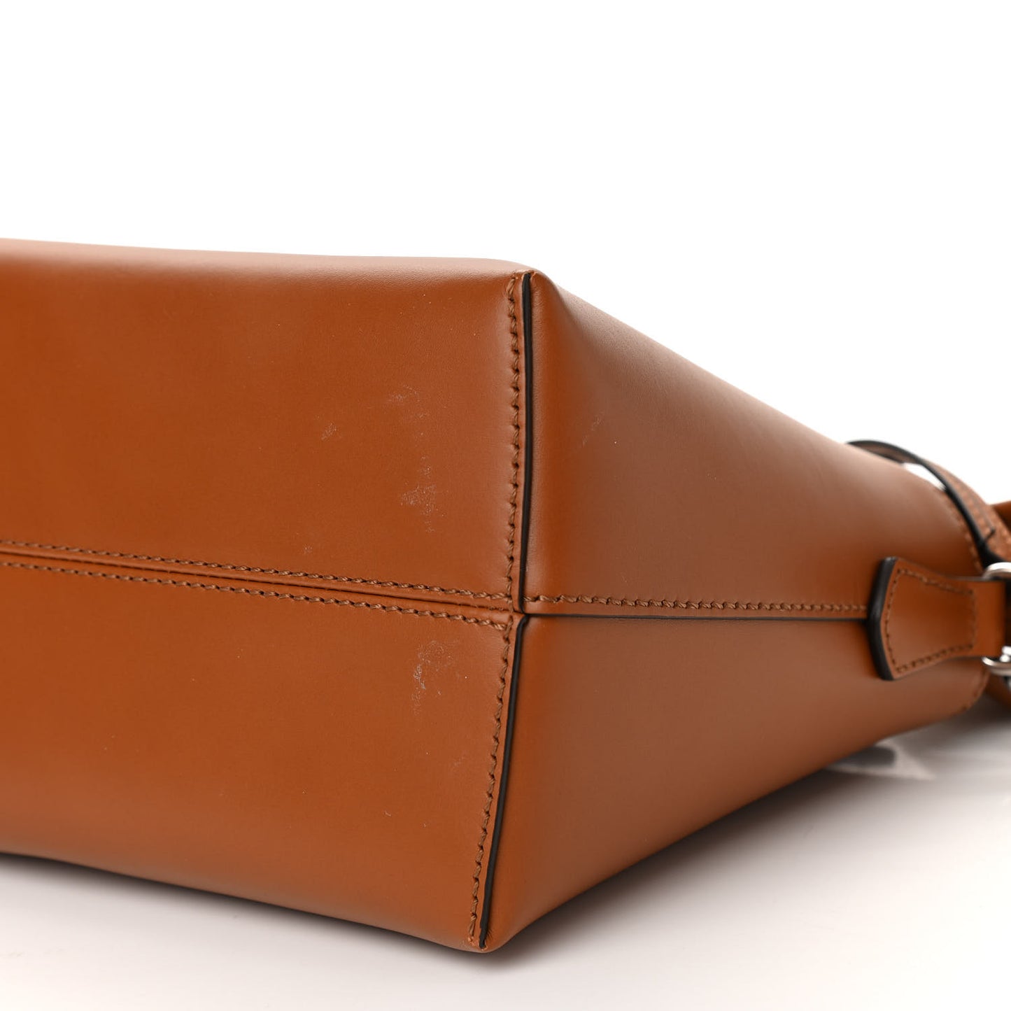 Vitello King Logo Embossed Medium By The Way Boston Bag Cuoio