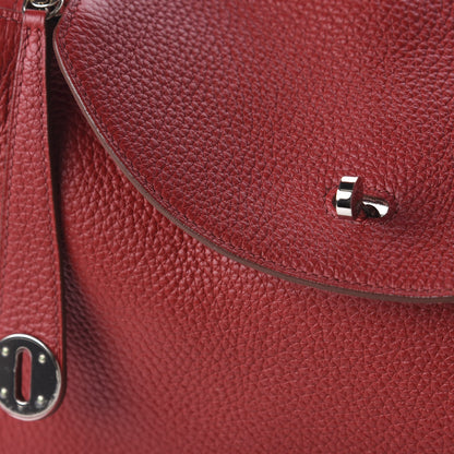 Hermes Taurillon Clemence Lindy 30 Rouge Garance 8 of 8