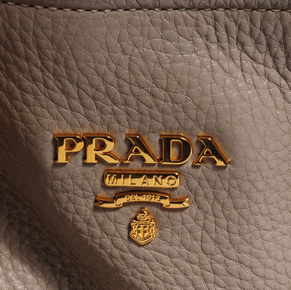 Prada Vitello Daino Side Zip Tote Pomice 5 of 10