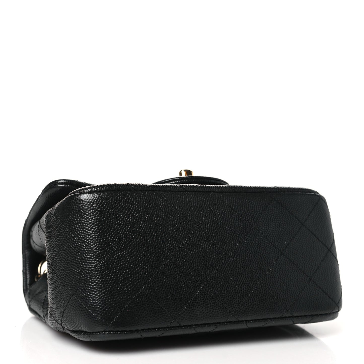 Caviar Quilted Mini Square Flap Black