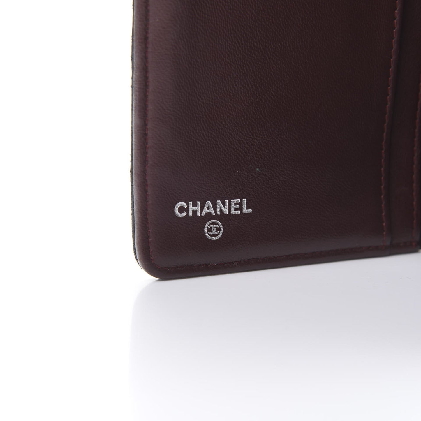 Lambskin Quilted Yen Wallet Black
