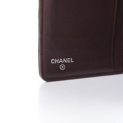 Chanel Lambskin Quilted Yen Wallet Black 6 of 11