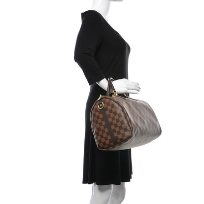 Louis Vuitton Damier Ebene Speedy Bandouliere 30 3 of 10