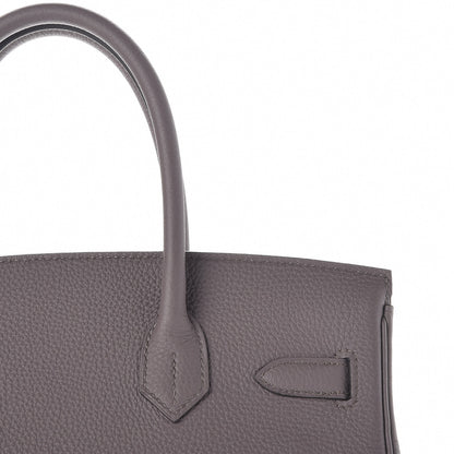 Hermes Togo Birkin 30 Etain 11 of 31