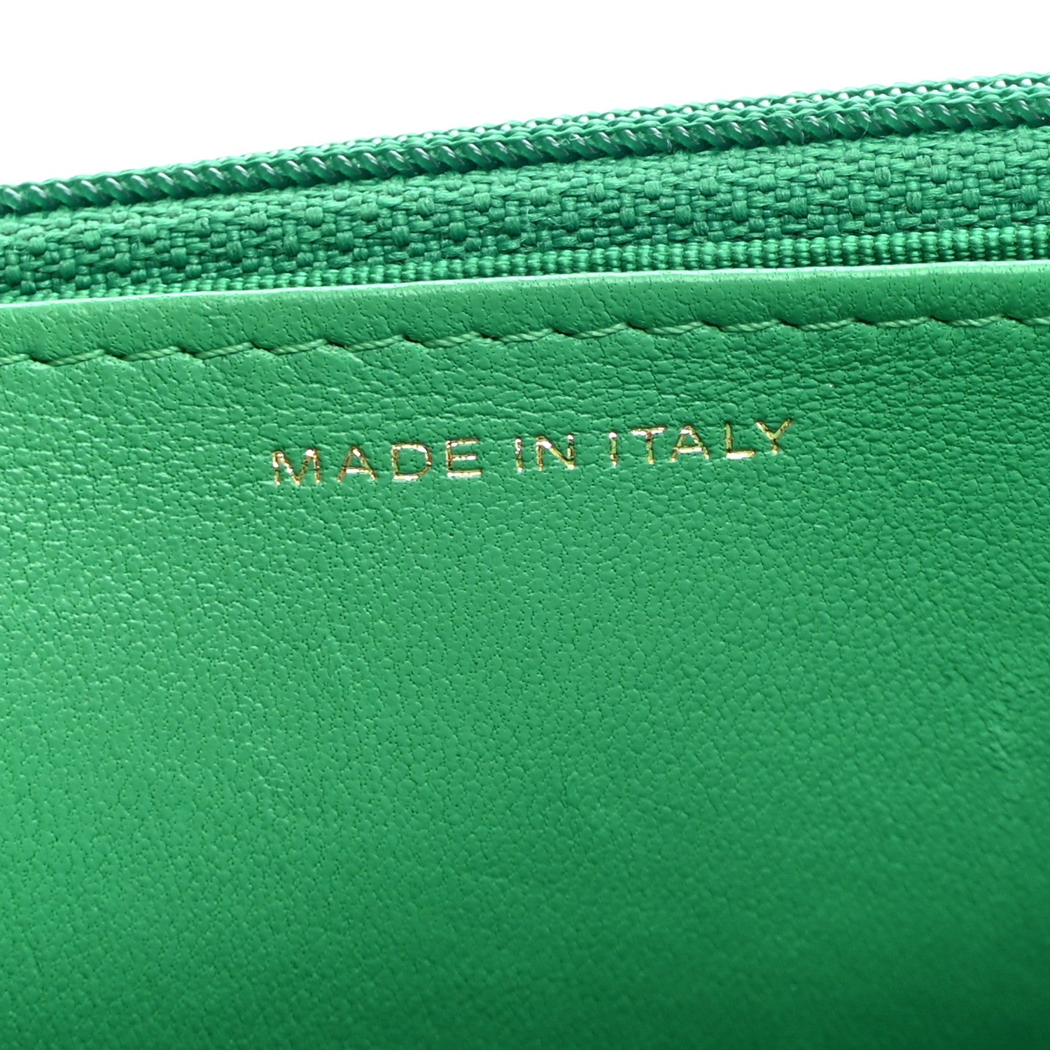 Chanel Lambskin Quilted Wallet On Chain WOC Green 6 of 11