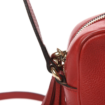 Gucci Pebbled Calfskin Small Soho Disco Bag Tabasco Red 15 of 16