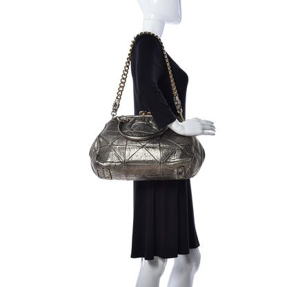 Marc Jacobs Metallic Calfskin Patchwork Stam Bronze 2 of 9