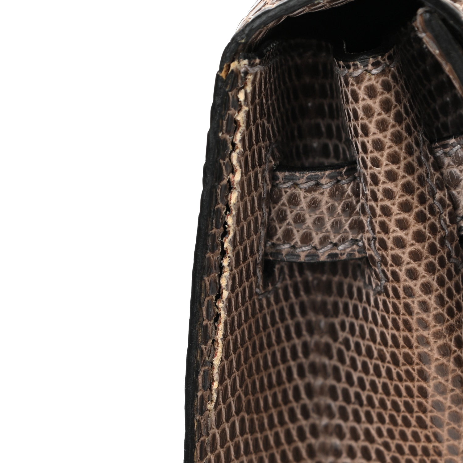 Hermes Lizard Niloticus Kelly Sellier 25 Gris Fonce 15 of 21