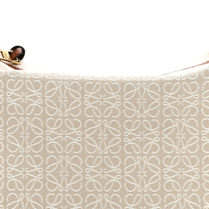Loewe Jacquard Anagram Calfskin Small Cubi Bag Ecru Tan 8 of 11