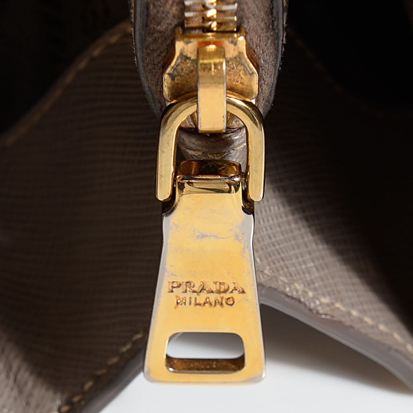 Prada Saffiano Lux Small Tote Argilla 11 of 11