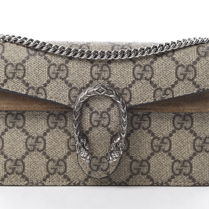 Gucci GG Supreme Monogram Super Mini Dionysus Shoulder Bag Taupe 7 of 12