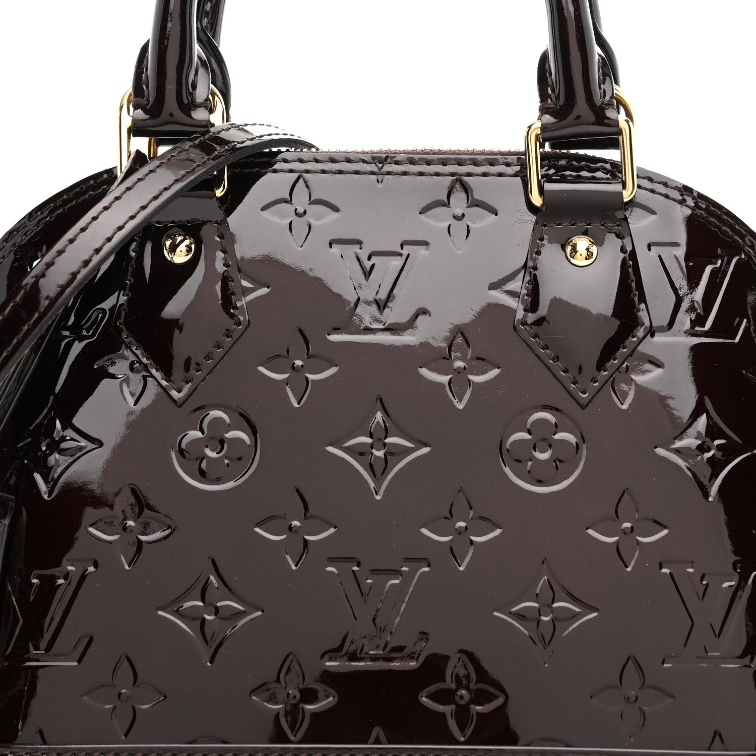 Louis Vuitton Vernis Alma BB Amarante 7 of 10