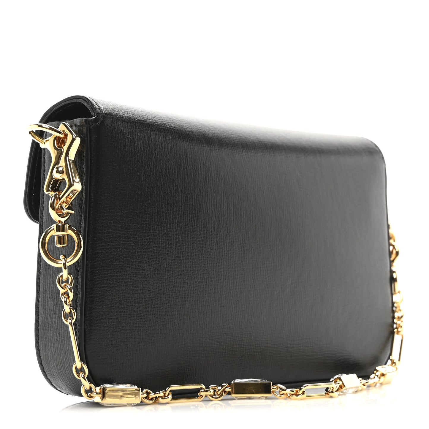 Azalea Calfskin Crystal Horsebit 1955 Mini Bag	 Black