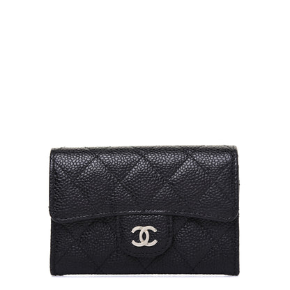 Chanel Caviar Quilted Flap Card Holder Black 1 of 11