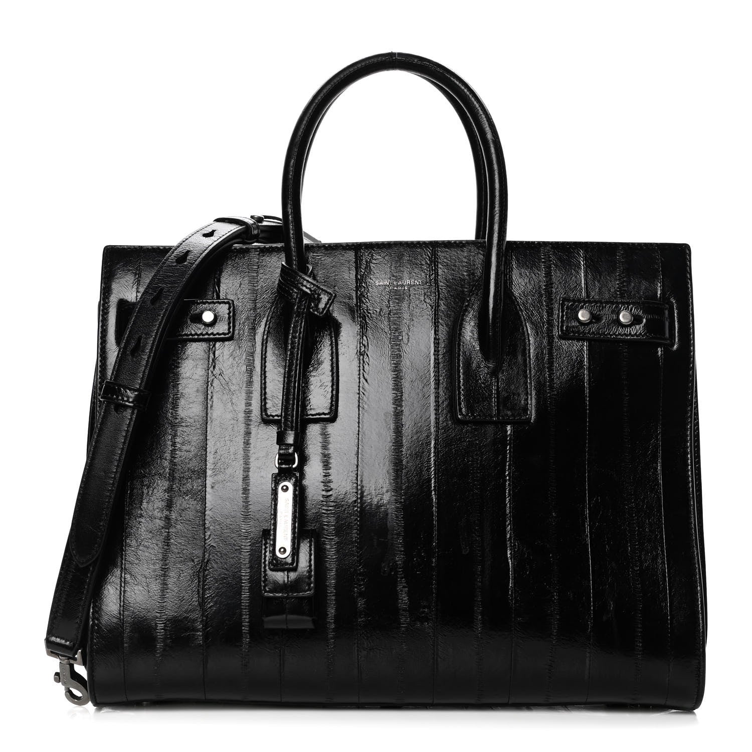 Saint Laurent Eel Small Sac De Jour Souple Black 1 of 12