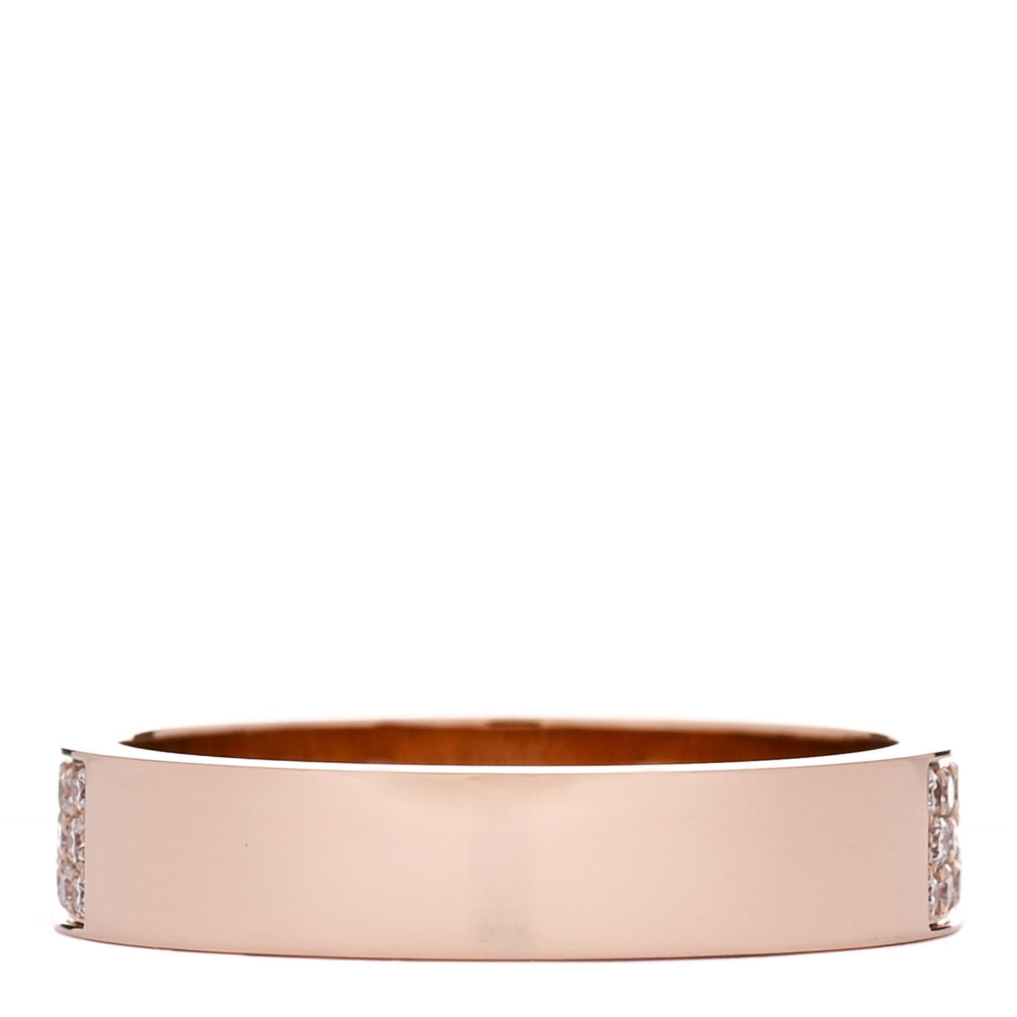 18K Rose Gold Diamond MM Kelly Clochette Ring 56 7.5