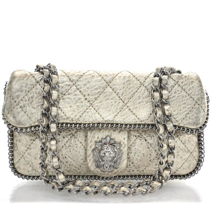 Chanel Leather Medium Leo Lion Flap Metallic 1 of 10