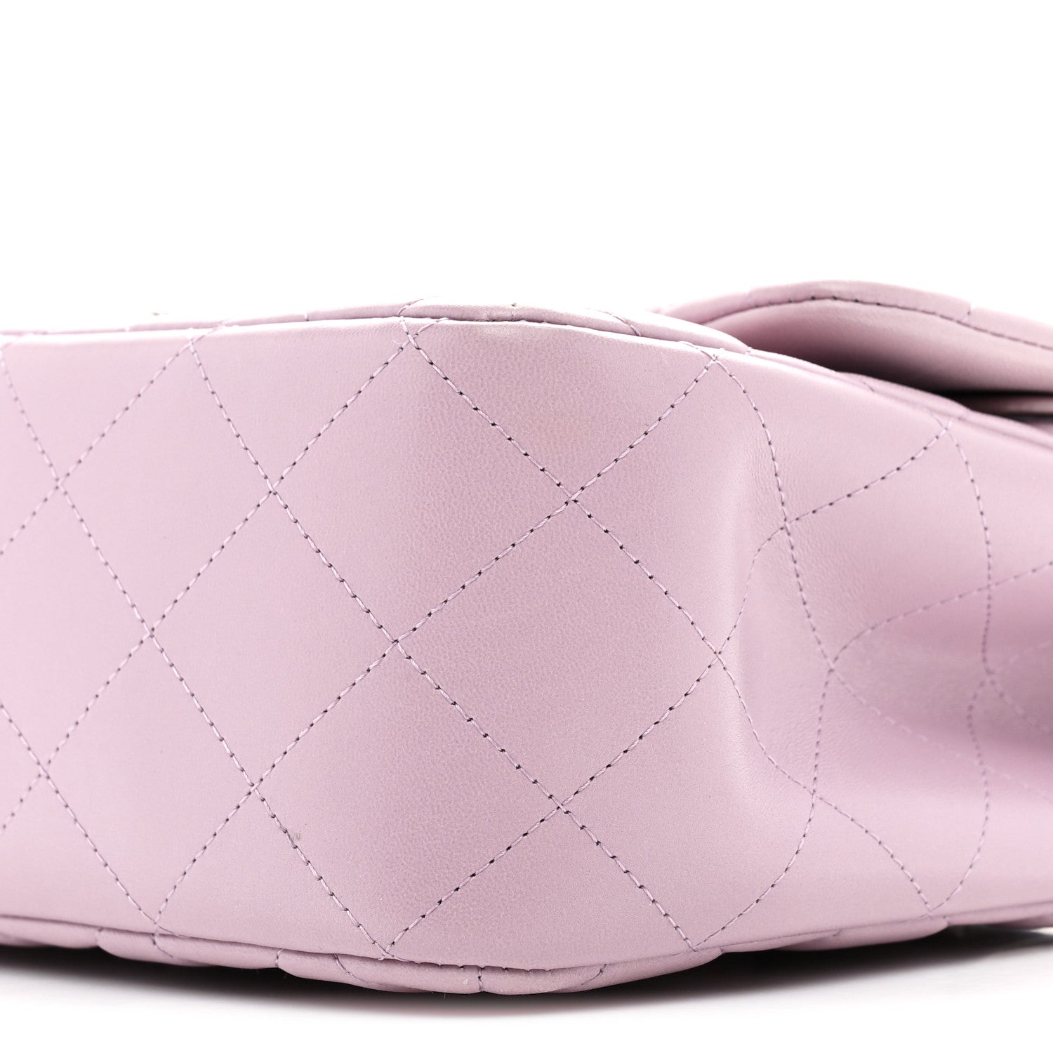Chanel Lambskin Quilted Jumbo Double Flap Light Purple 10 of 11