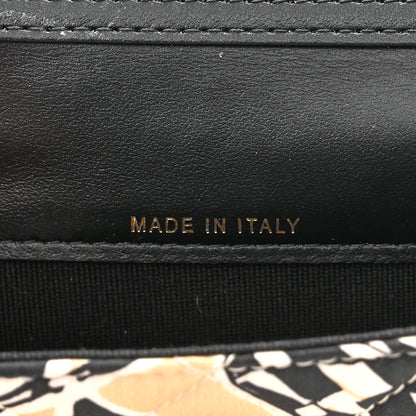 Chanel Canvas Check Flag Printed CC Clutch With Chain Beige Multicolor 7 of 12