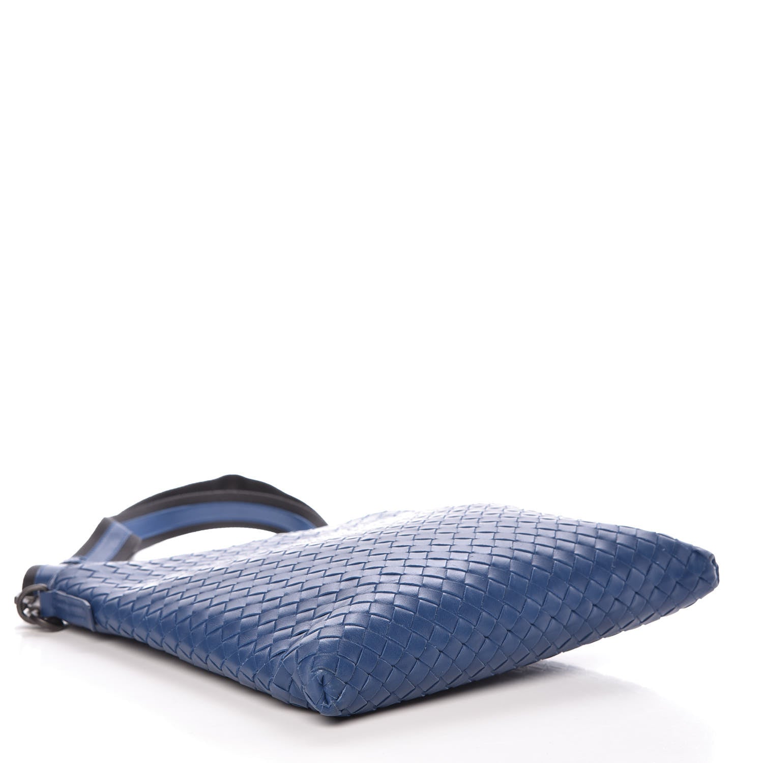 Bottega Veneta Nappa Intrecciato VN Crossbody Messenger Bag Blatic Blue 4 of 8