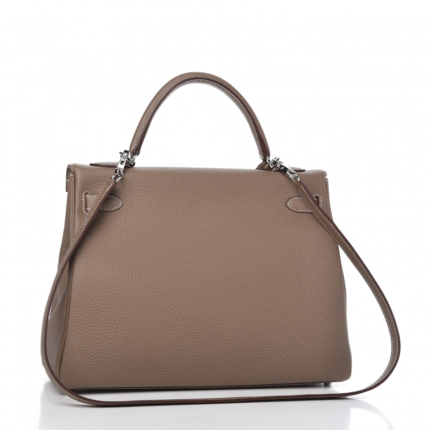 Hermes Togo Kelly Retourne 32 Etoupe 3 of 11