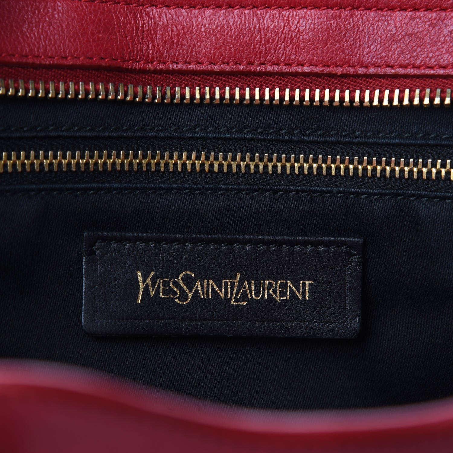 Saint Laurent Sheepskin Small Cabas ChYc Rouge Orient 9 of 9