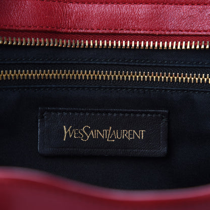Saint Laurent Sheepskin Small Cabas ChYc Rouge Orient 9 of 9