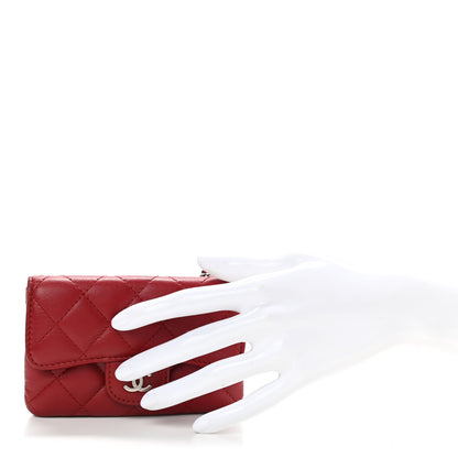 Chanel Lambskin Quilted Coin Purse Red 4 of 19