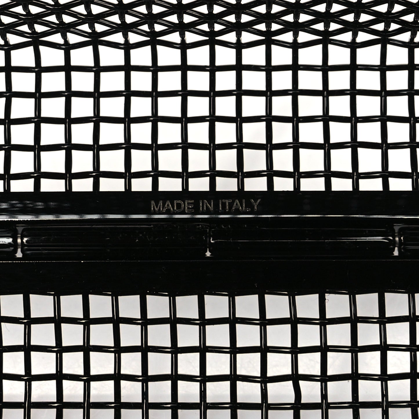 Brass Lambskin Monogram Cassandre Cage Bag Black