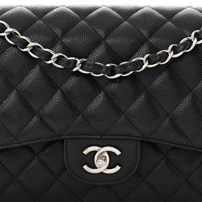 Chanel Caviar Quilted Jumbo Double Flap Black 8 of 11