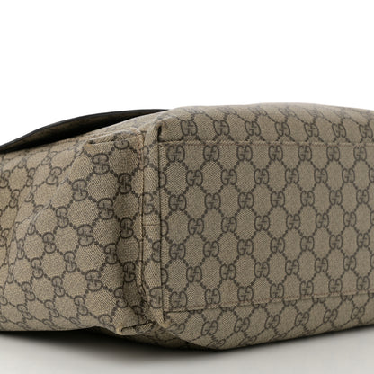 Gucci GG Plus Monogram Messenger Diaper Bag Dark Brown 9 of 14